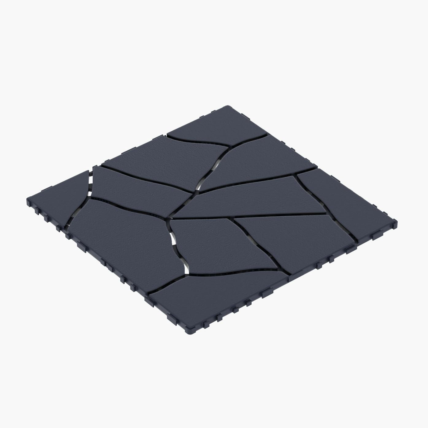 44 Pack Interlocking Deck Tiles Outdoor Patio Flooring Waterproof DIY Snap Plastic Floor Tiles for Balcony Backyard Pool