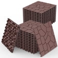 thumbnail image 1 of 44 Pack Plastic Interlocking Deck Tiles,12" Waterproof Outdoor Flooring,All Weather Use, Patio Floor Decking Tiles for Porch Poolside Balcony Backyard,Stone Texture,Grey 02, 1 of 7