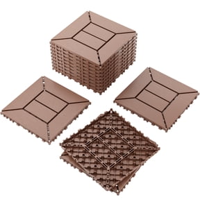 44 Pack Plastic Interlocking Deck Tiles, Outdoor Patio Flooring, 12"x12" Interlocking Decking Tile Outdoor All Weather Use, Waterproof Patio Pavers for Pool Balcony Backyard Porch, Garden