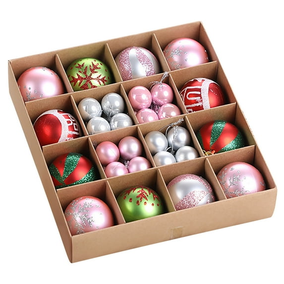 44-Pack Shatterproof Christmas Ball Ornaments Set, Christmas Tree Decorations with Hand-held Gift Package for Xmas Tree Holiday Wedding Party, Multicolor