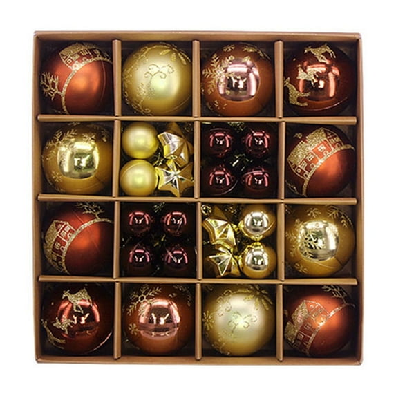 44 Pcs Christmas Ball Ornaments Set, 2.36 Inch Shatterproof Baubles for Xmas Tree, Holiday Hanging Decorations with Assorted Colors for Home, Party, Window and Seasonal Festival Décor