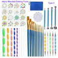 thumbnail image 1 of 44 Piece Mandala Dotting Tools DIY Painting Stencils Ball Palette Paint Brushes Multifunction Embossing Dot Kit for Canvas Rocks Coloring Drawing Crafting Art Supplies Handwork Decoration, 1 of 10