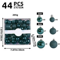 44-Piece Shatterproof Christmas Ornaments, Plastic Electroplated Colorful Balls Set for Christmas Tree Decorations(Army Green)