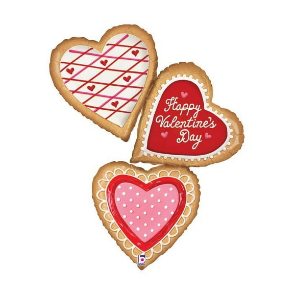 44"Pkg Valentine Cookies Shape