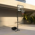 44" Portable Basketball Hoop with Shatterproof Goal System, 8 FT10 FT
