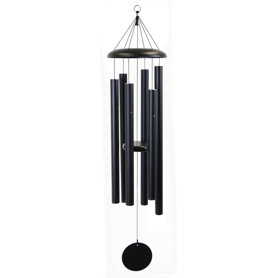 44" Premium Aluminum Black Wind Chimes - Perfect for Outdoor Zen Atmosphere, Garden, Patio, and Backyard Decoration with Wind Catcher, Ideal Gift
