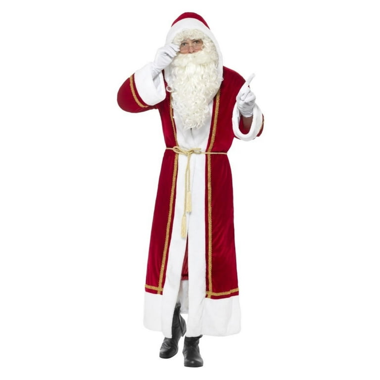 Deluxe Santa Cloak Deluxe Adult Red