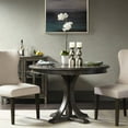 thumbnail image 1 of 44" Round Dining Table In Grey Solid Wood, Classic Look For Area, Accommodates 4-6 People Table, Wood Attribute, Room Must, Seats 4-6, Style, 1 of 2