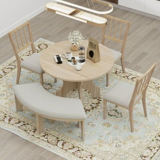 Round Dining Sets with Benches in Dining Room Sets Walmart