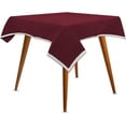 thumbnail image 1 of 44" Square Burgundy Card (Bridge) Table Cover, 1 of 14
