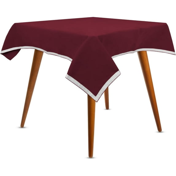 44" Square Burgundy Card (Bridge) Table Cover