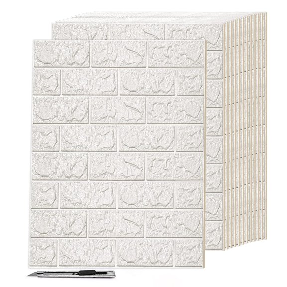 44 Square Feet (Pack Of 30) Wall Panel Foam, White