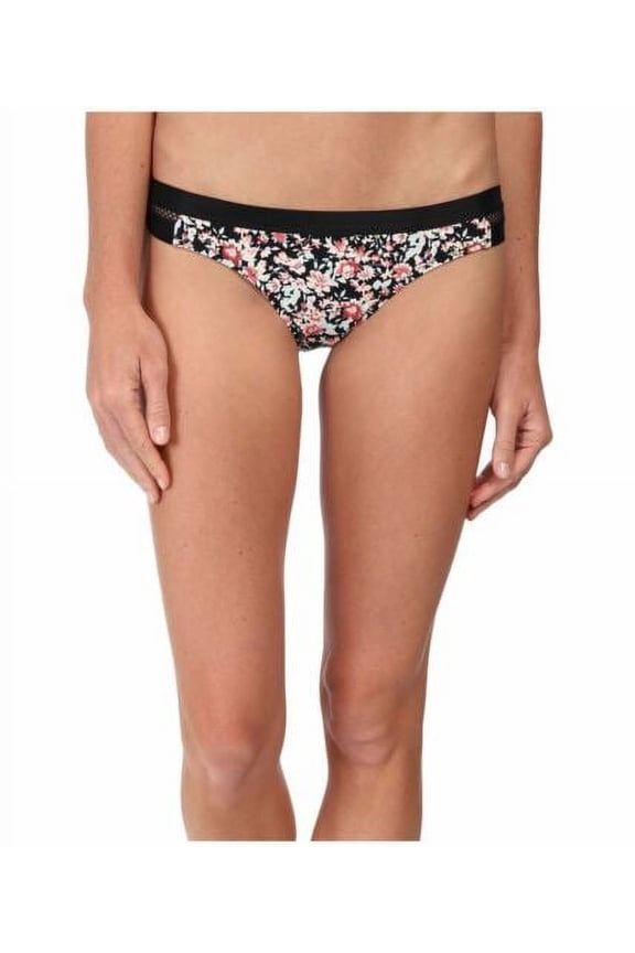 $44 Volcom Black Desert Bloom Full Basic Bikini Bottom, L