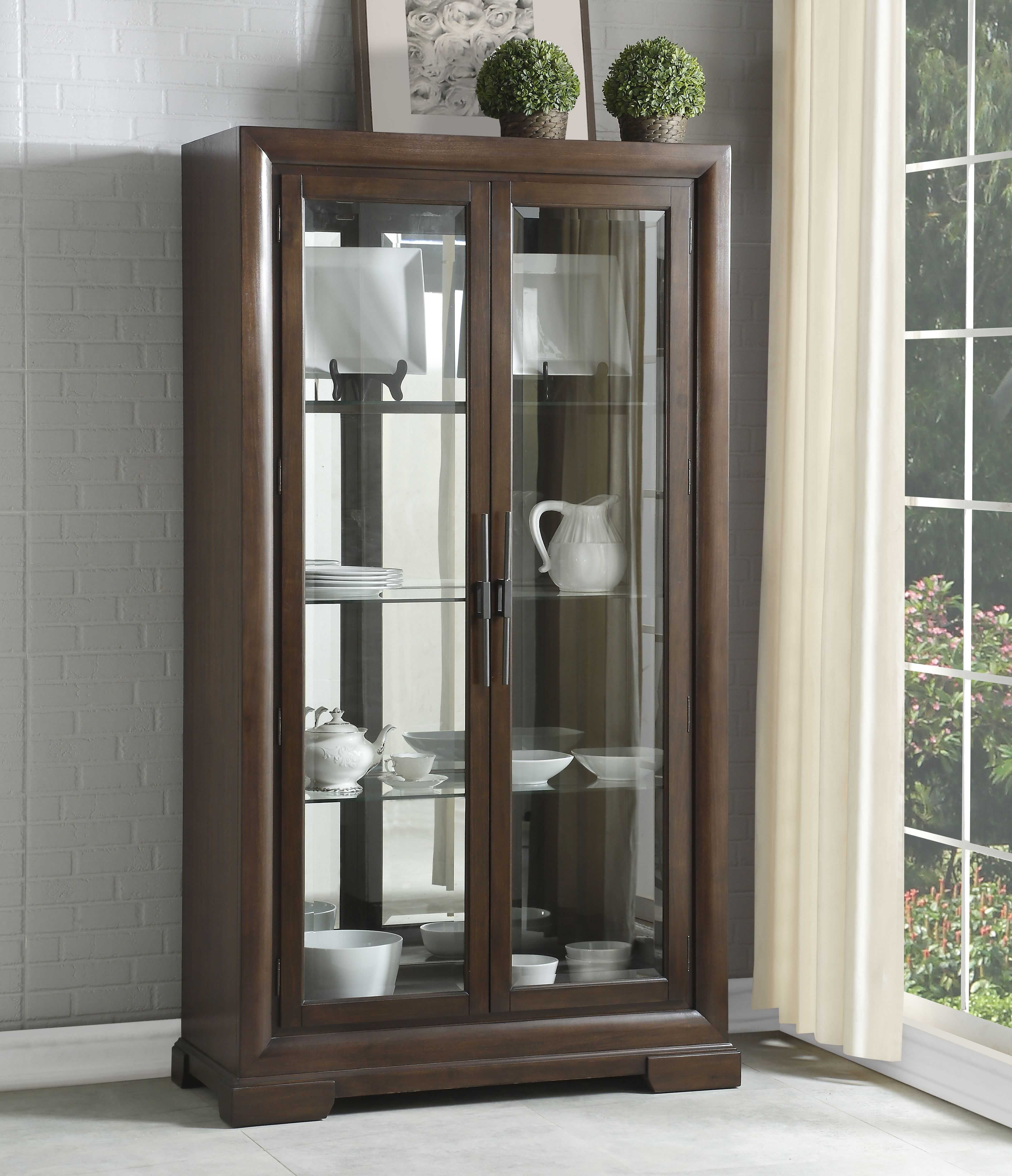 Glass curio outlet cabinet walmart