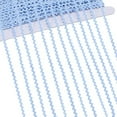 thumbnail image 1 of 44 Yards Rick Rack Trim 1/8 inch RIC Rac Rickrack Lace Wave Ribbon Zig Zag Wave Bending Fringe Lace Trim Light Steel Blue S Shaped Woven Fabric for Sewing DIY Crafts Wedding, 1 of 8