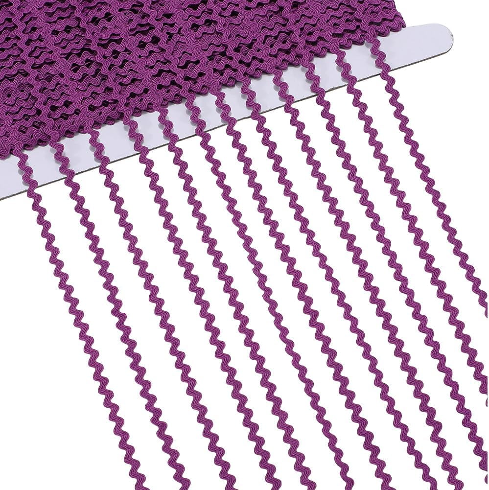 Purple Ric 44 Yards Rick Rack Trim RIC Rac 1/8 inch Rickrack Lace Wave Ribbon Zig ...