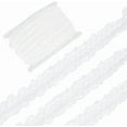 thumbnail image 1 of 44 Yards White Elastic Ribbon Ruffle Trim 3/4 Inch Wide Double Ruffle Lace Trim Ruffle Stretch Elastic Trim for DIY Sewing Dress Headwear Gift Wrapping White, 1 of 5