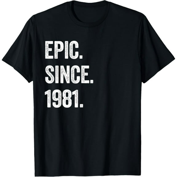 44 Years Old Epic Since 1981 44th Birthday T-Shirt