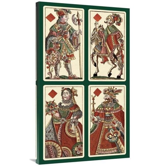 44 in. Diamonds - Bauern Hochzeit Deck Art Print - Andreas Benedictus Gobl