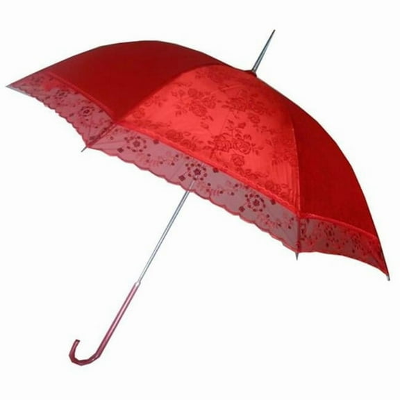 44 in. Red Lace Umbrella, For Chinese Wedding, Wedding Events