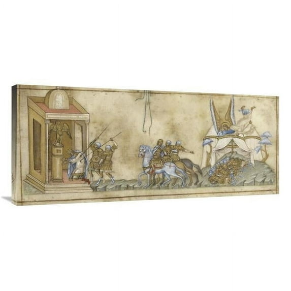 44 in. The Death of Sennacherib Art Print - Italian 14th Century
