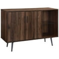 thumbnail image 1 of 44 inch Assymetrical Dark Walnut Buffet TV Stand, 1 of 6