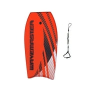 44 inch Body Board Ultimate Wavemaster Pro Bodyboard, Super EPS Core with Pro Quality wrist leash