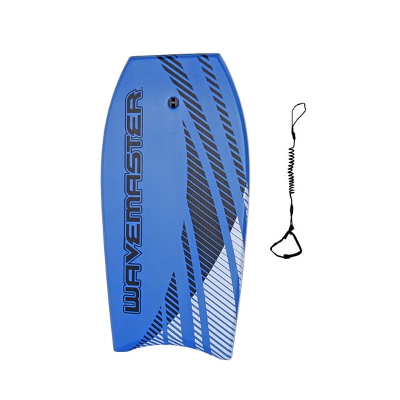 44 inch Body Board Ultimate Wavemaster Pro Bodyboard, Super EPS Core with Pro Quality wrist leash