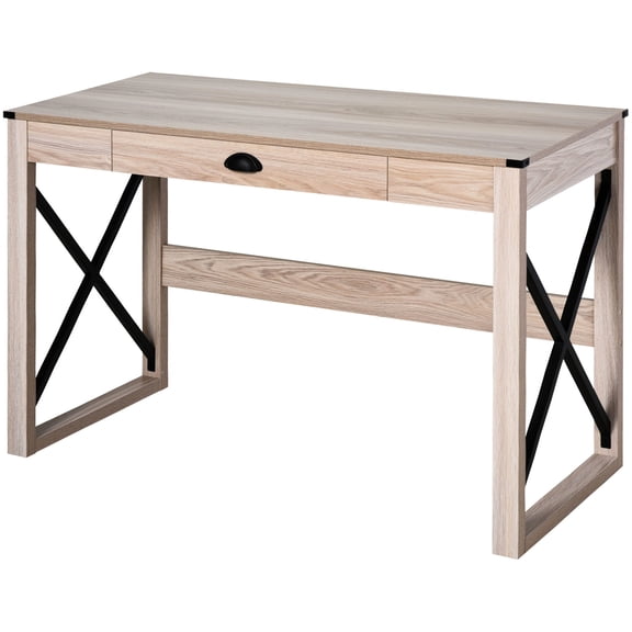 44-inch Farmhouse Desk for Gaming, Learning and Secretarial Work in Study
