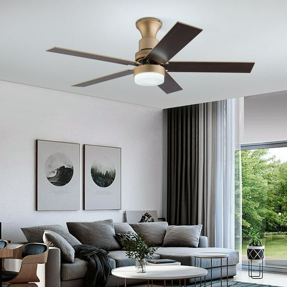 44 inch LED Ceiling Fan Remote Chandelier Lamp Fanlight 5 Retractable Blades