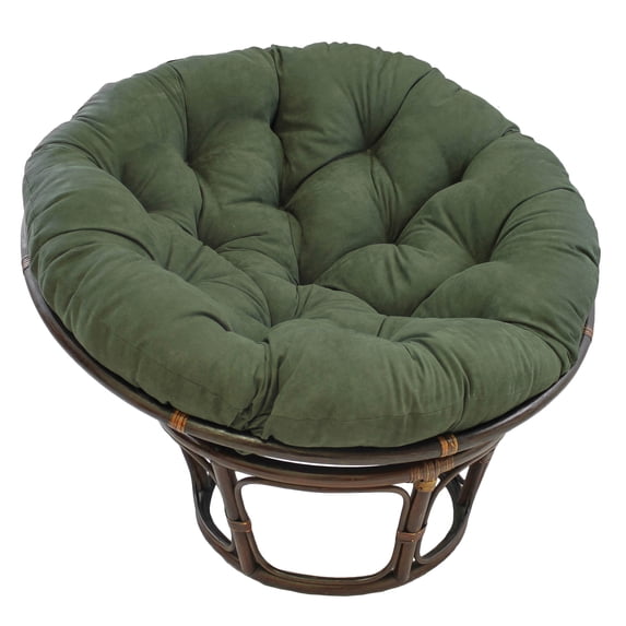 Blazing Needles 44-inch Solid Microsuede Papasan Cushion - Hunter Green