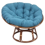 Blazing Needles 44-inch Solid Twill Papasan Cushion - Indigo