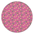 thumbnail image 1 of 44 inch round tablecloth with cartoon sloth artwork, elastic edge protector, waterproof for outdoor use, 1 of 7