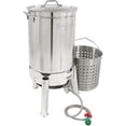 thumbnail image 1 of 44 quart Stainless Steel Cooker Kit For Steaming Boiling Or Brewing, 1 of 4