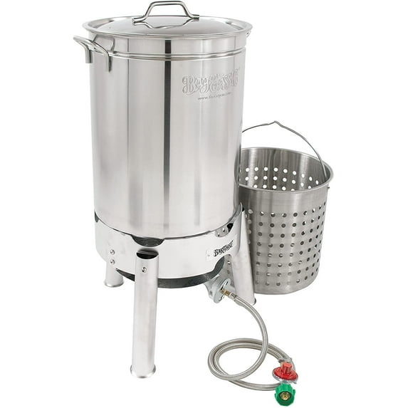 44 quart Stainless Steel Cooker Kit For Steaming Boiling Or Brewing