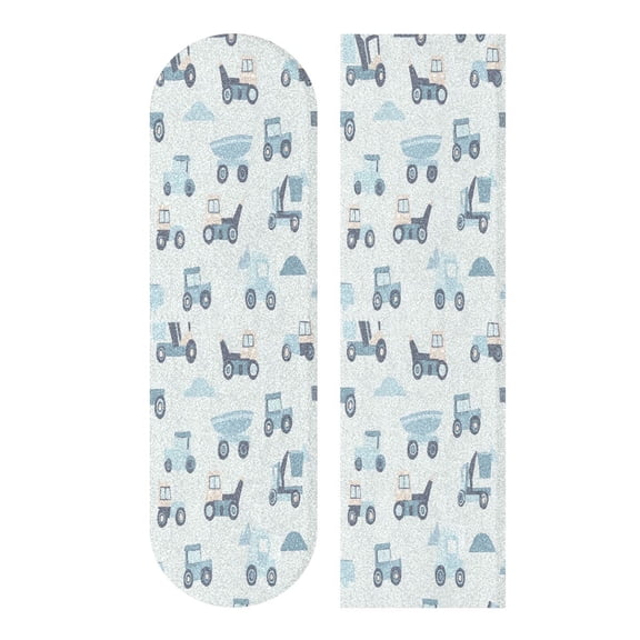 44" x 10" Skateboard Grip Tape Diamond Grit Surface, Heavy-Duty PVC Backing Non Slip Ease to Apply Construction Vehicles