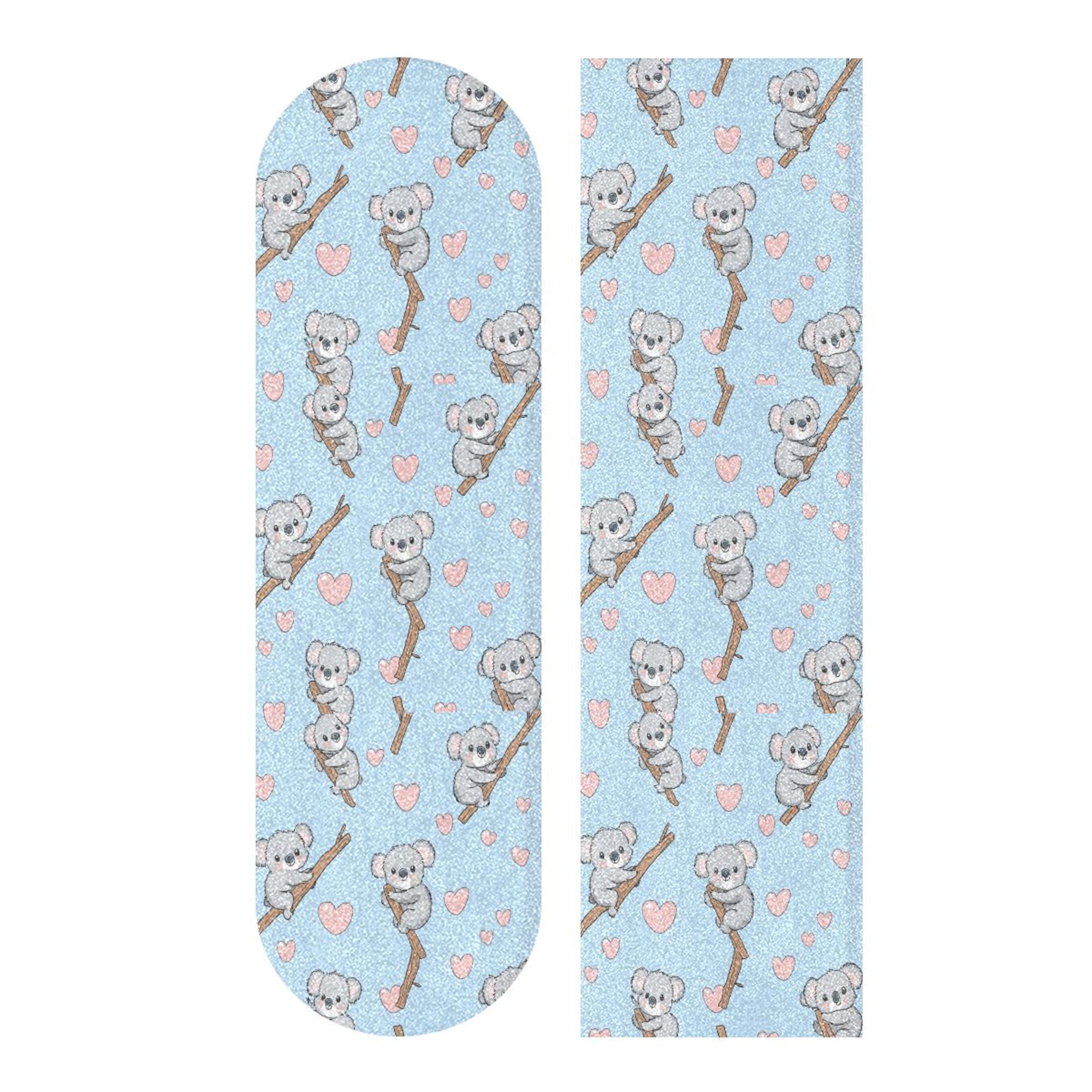 MNSRUU Skateboard Griptape Mit Süßem Faultier-Motiv | 84x23 Cm, Rutschfest & Wasserdicht | Für Longboards, Skateboards & Cruiser