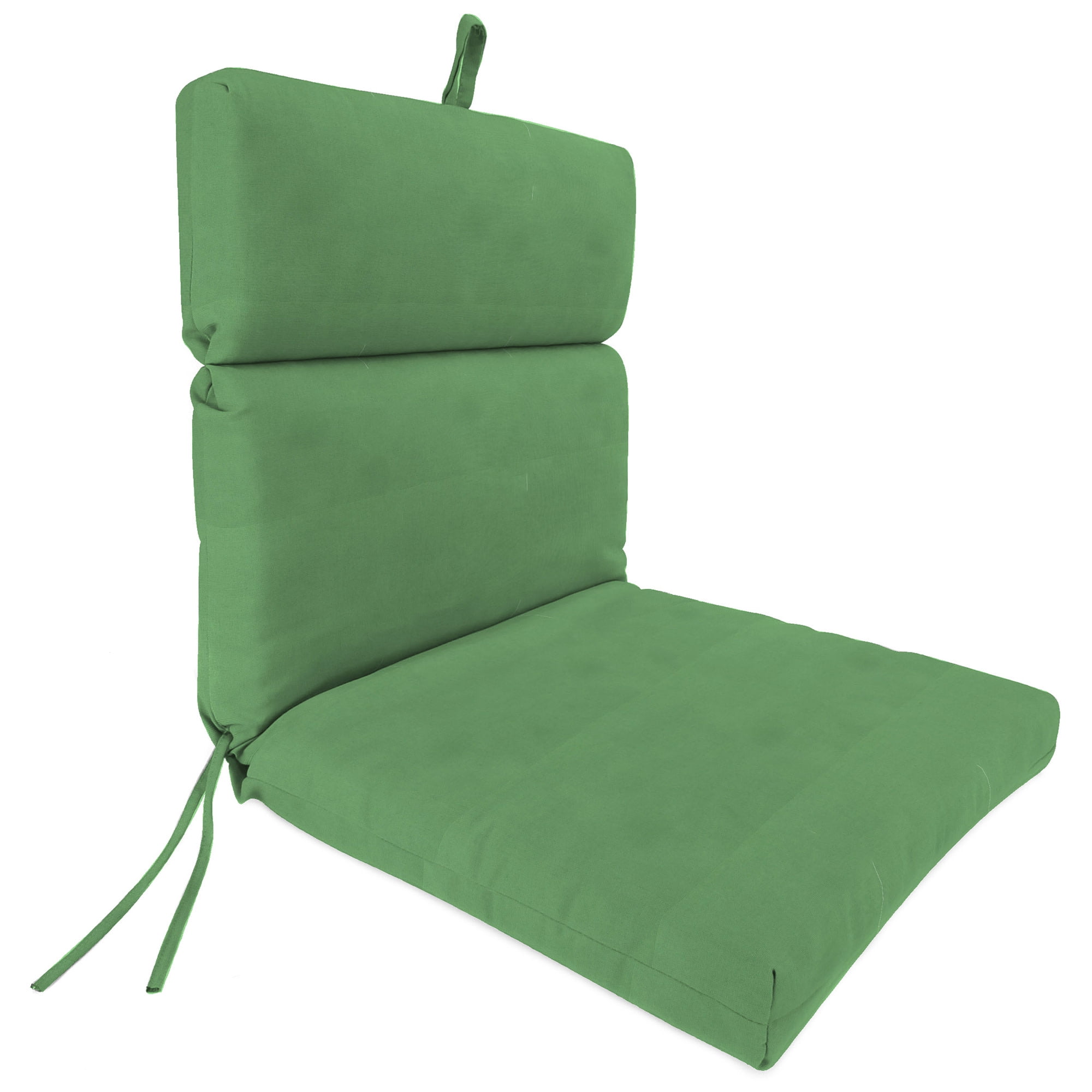 44" x 22" Rectangular Outdoor Chair Cushion with Ties and Hanger Loop
