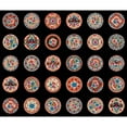 thumbnail image 1 of 44 x 36 Medallions on Black Maywood Studio 100% Cotton Floral, 1 of 1