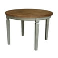 thumbnail image 1 of 44 x 44 in Round Top Solid Wood Dining Table in Hickory/Stone, 1 of 5