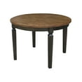 thumbnail image 1 of 44 x 44 in Round Top Solid Wood Dining Table in Hickory/Washed Coal, 1 of 6