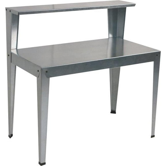 44 x 44 x 24 in. Heavy-Duty Galvanized Steel 2-Tier Work & Utility Bench