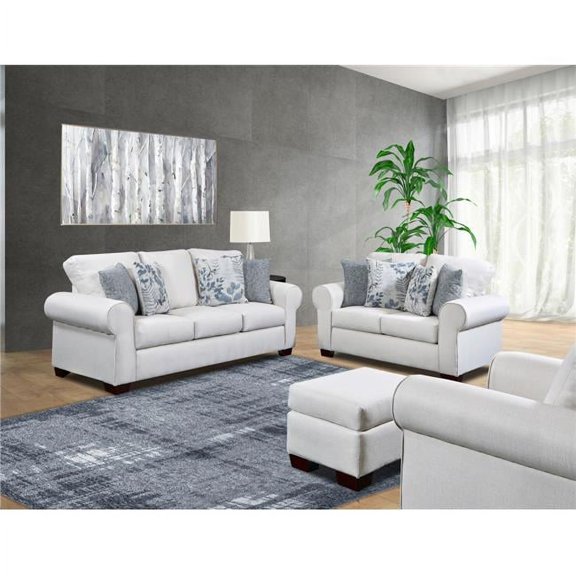 44 x 48 x 95 in. Pembroke Set with Sleeper Sofa, Soft Washed Cream Tweed - 4 Piece