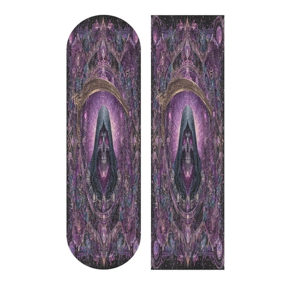 44"x10" PVC Anti-Slip Pad Skateboard Anti-Slip Pad with High-Density Sand Grain Surface Magic Death Summoning