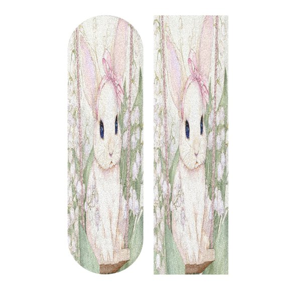 44"x10" PVC Anti-Slip Pad Skateboard Anti-Slip Pad with High-Density Sand Grain Surface Sweet Swing Bunny