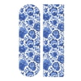 thumbnail image 1 of 44"x10" Skateboard Grip Tape Protector Sheets Nonslip Protection Griptape Sheet for Outdoor Sports Blue Floral Pattern, 1 of 7