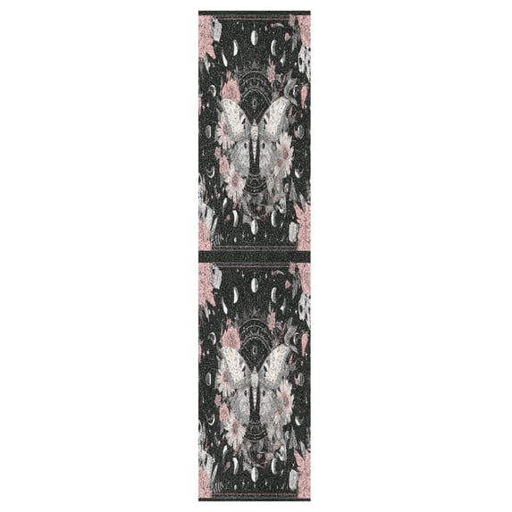 44"x10" Skateboard Grip Tape Protector Sheets Nonslip Protection Griptape Sheet for Outdoor Sports Butterfly Surrounded by Flowers