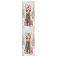 thumbnail image 1 of 44"x10" Skateboard Grip Tape Protector Sheets Nonslip Protection Griptape Sheet for Outdoor Sports Cow Wearing Christmas Hat, 1 of 7