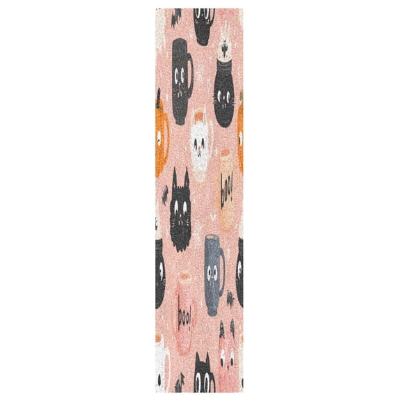 44"x10" Skateboard Grip Tape Protector Sheets Nonslip Protection Griptape Sheet for Outdoor Sports Halloween Coffee Mug Pattern