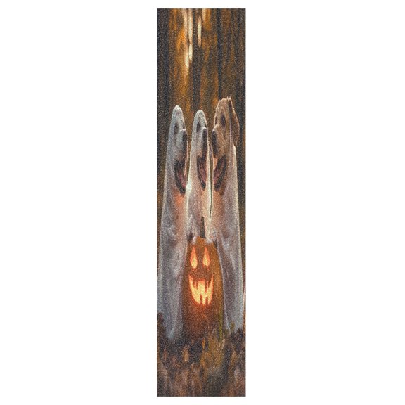 44"x10" Skateboard Grip Tape Protector Sheets Nonslip Protection Griptape Sheet for Outdoor Sports Three Dogs Dressed As Ghosts